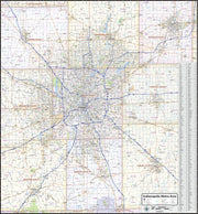 Indianapolis Metro Area Wall Map