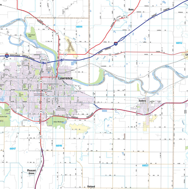 Kansas City Metro Area Wall Map