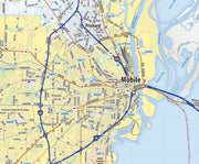 Mobile Metro Area Wall Map