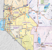 Nevada State Wall Map