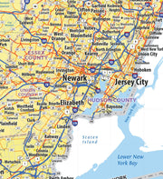 New Jersey State Wall Map