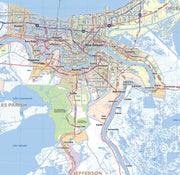 New Orleans Greater Metro Area Wall Map