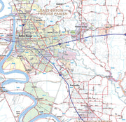 New Orleans Greater Metro Area Wall Map