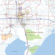 New Orleans Greater Metro Area Wall Map