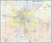 Oklahoma City Metro Area Wall Map