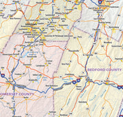 Pennsylvania State Wall Map