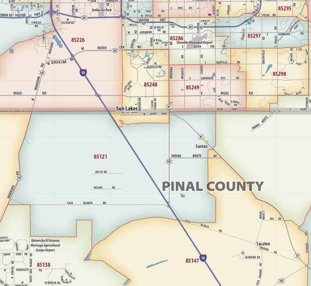 Phoenix Area Zip Code Map