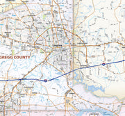 Tyler, Longview & Marshall Tx. Wall Map