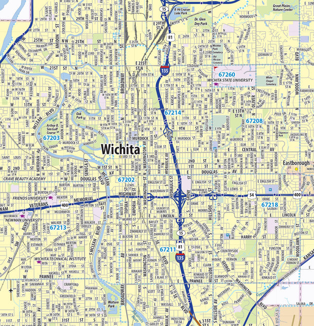 Wichita Metro Area Wall Map