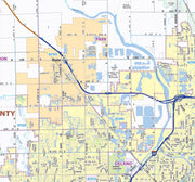 Wichita Metro Area Wall Map