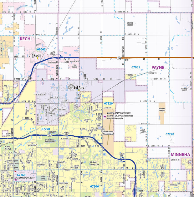 Wichita Metro Area Wall Map