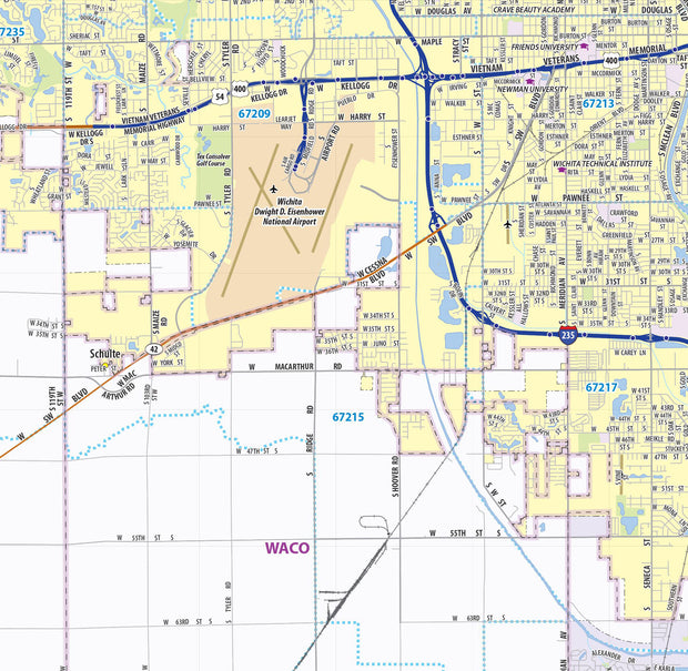 Wichita Metro Area Wall Map