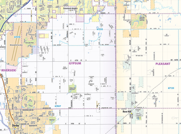 Wichita Metro Area Wall Map