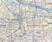 Willamette Valley Oregon Wall Map