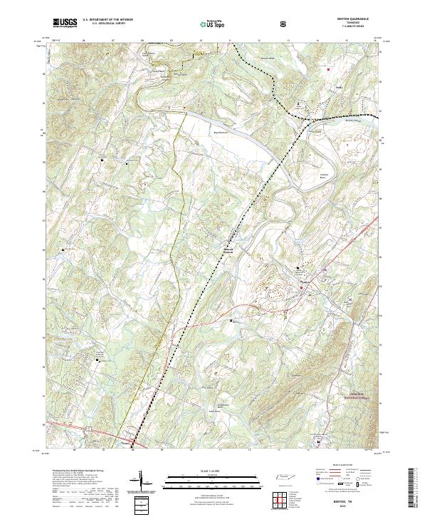 US Topo 7.5-minute map for Benton TN