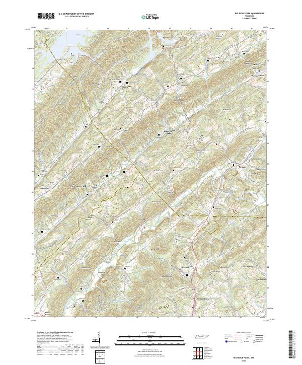 US Topo 7.5-minute map for Big Ridge Park TN