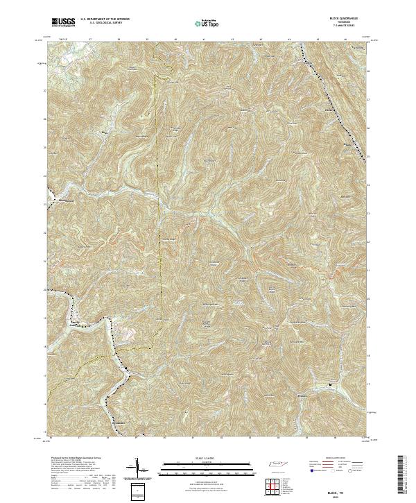 US Topo 7.5-minute map for Block TN