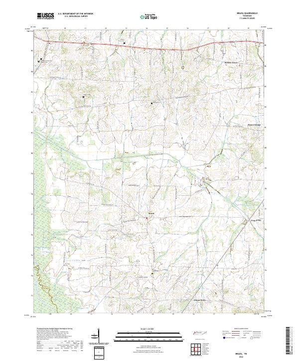 US Topo 7.5-minute map for Brazil TN