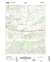 US Topo 7.5-minute map for Brunswick TN