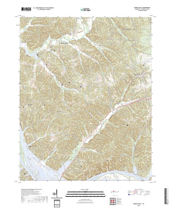 US Topo 7.5-minute map for Bumpus Mills TN