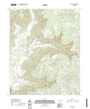 US Topo 7.5-minute map for Burrow Cove TN