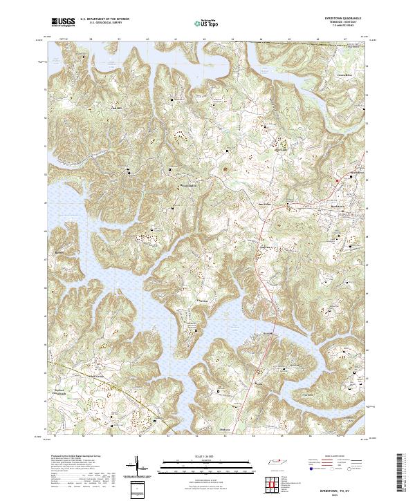 US Topo 7.5-minute map for Byrdstown TNKY