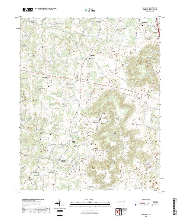 US Topo 7.5-minute map for Cassville TN