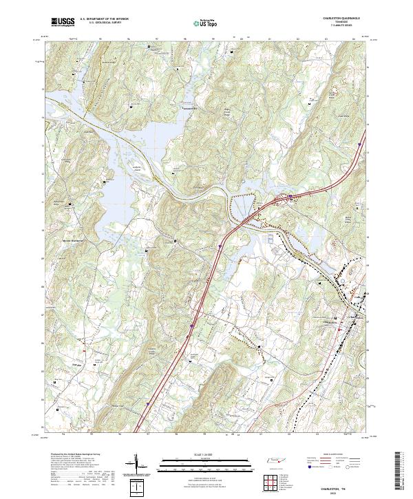 US Topo 7.5-minute map for Charleston TN