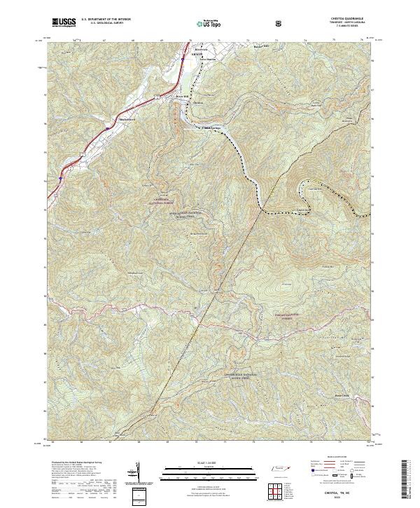 US Topo 7.5-minute map for Chestoa TNNC