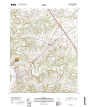 US Topo 7.5-minute map for Clarksville TN