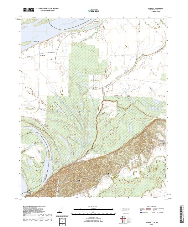 US Topo 7.5-minute map for Golddust TNAR