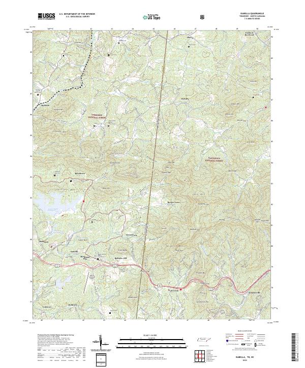 US Topo 7.5-minute map for Isabella TNNC