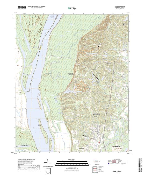 US Topo 7.5-minute map for Locke TNAR