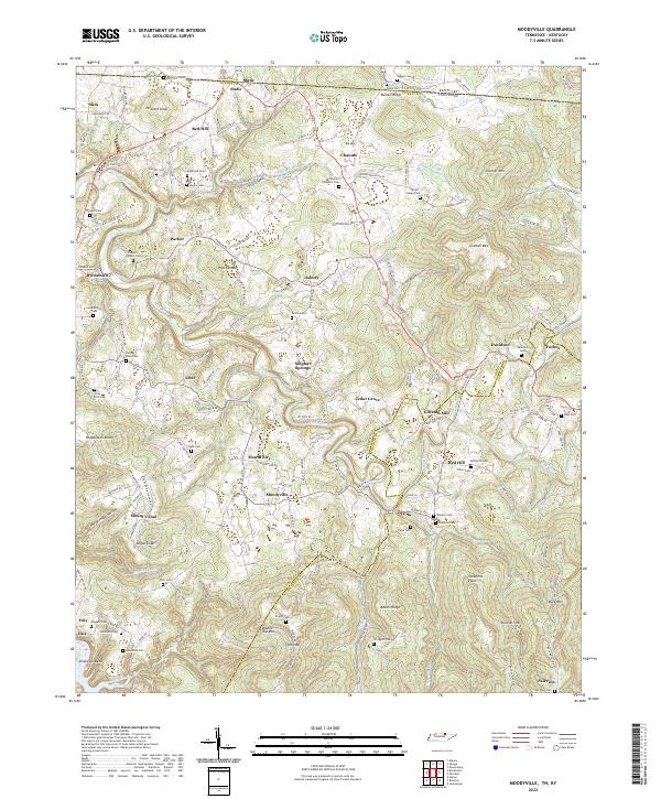 US Topo 7.5-minute map for Moodyville TNKY