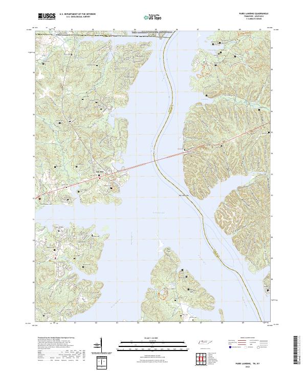 US Topo 7.5-minute map for Paris Landing TNKY