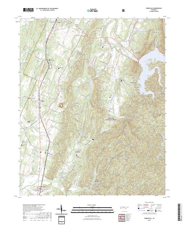 US Topo 7.5-minute map for Parksville TN