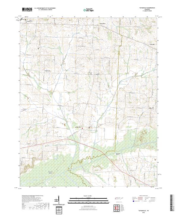 US Topo 7.5-minute map for Tatumville TN