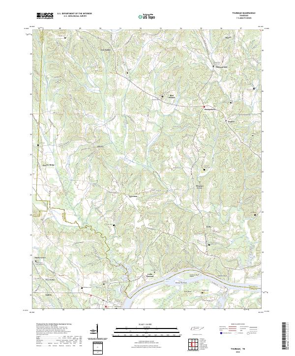 US Topo 7.5-minute map for Thurman TN