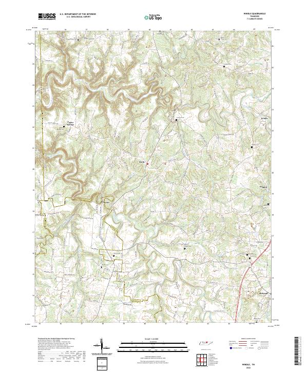 US Topo 7.5-minute map for Windle TN