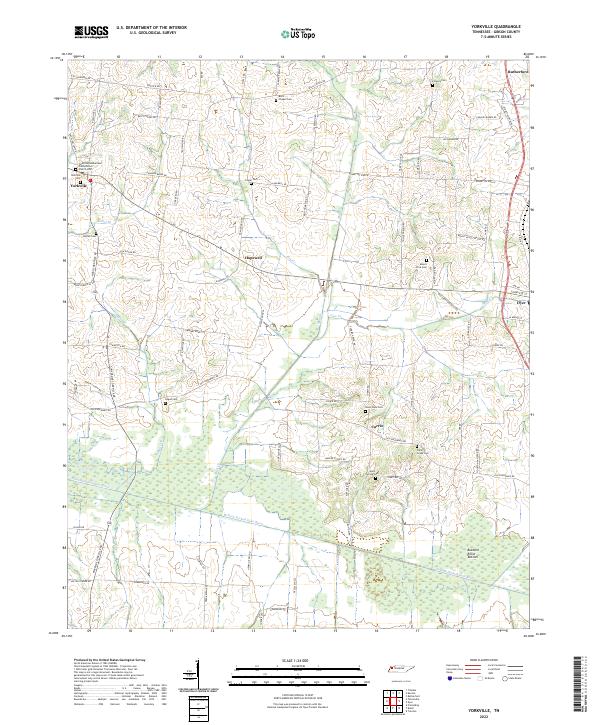 US Topo 7.5-minute map for Yorkville TN