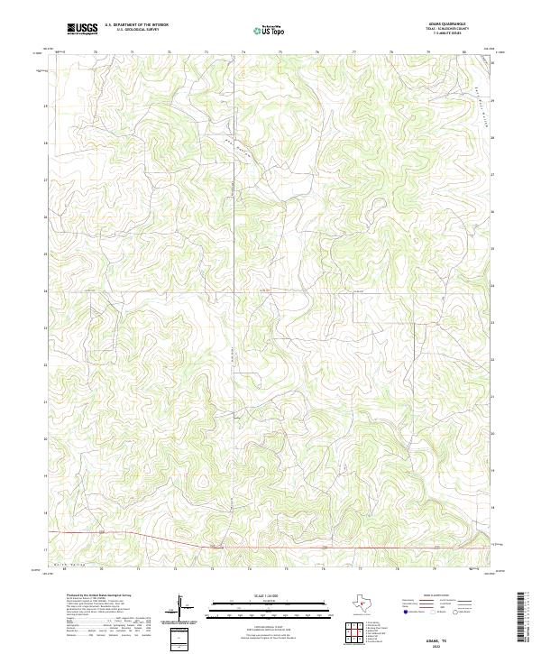 US Topo 7.5-minute map for Adams TX