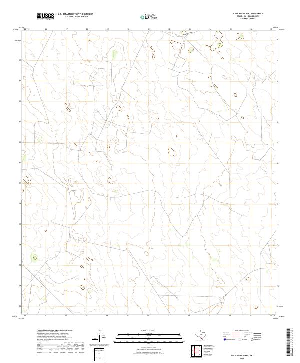 US Topo 7.5-minute map for Agua Nueva NW TX
