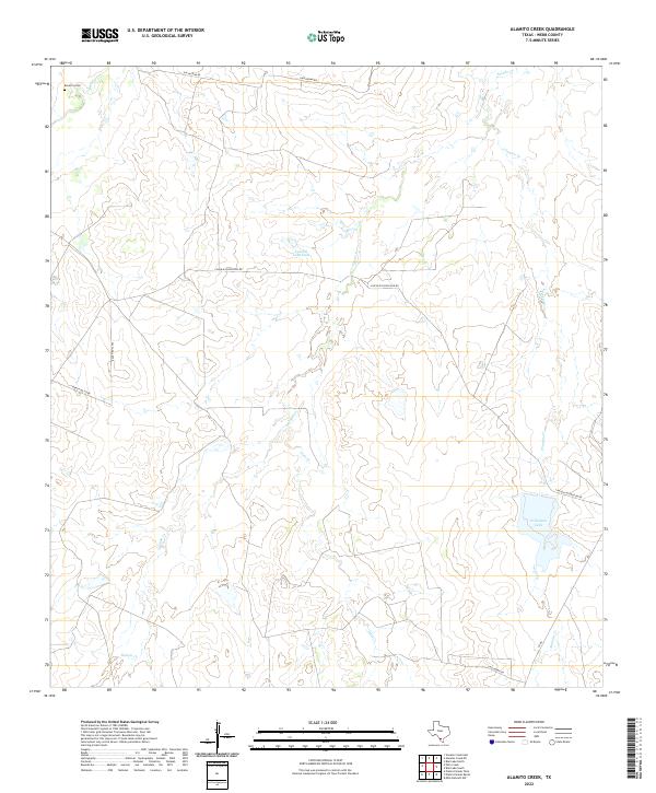 US Topo 7.5-minute map for Alamito Creek TX