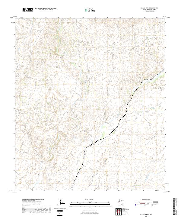 US Topo 7.5-minute map for Alamo Spring TX