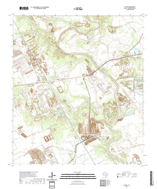 US Topo 7.5-minute map for Altair TX