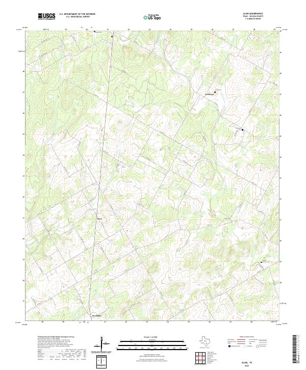 US Topo 7.5-minute map for Alum TX