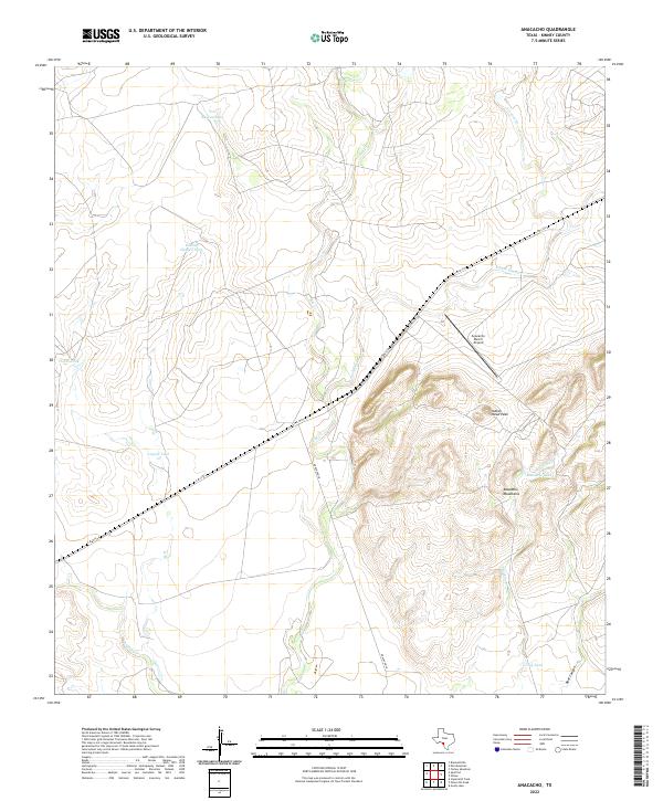 US Topo 7.5-minute map for Anacacho TX