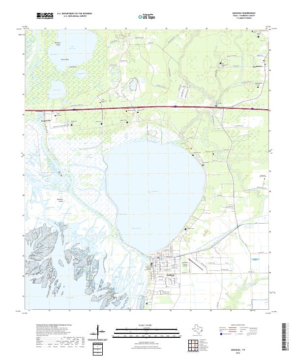 US Topo 7.5-minute map for Anahuac TX