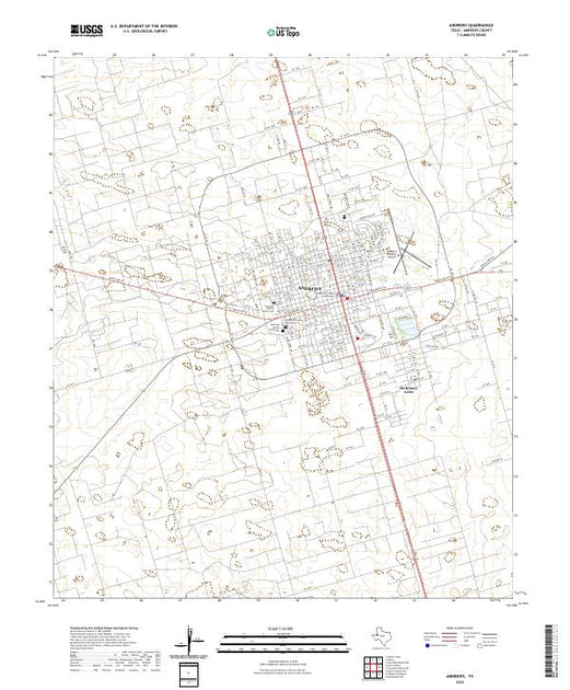 US Topo 7.5-minute map for Andrews TX – American Map Store