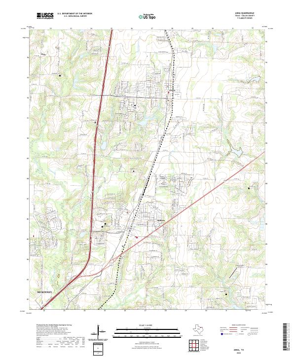 US Topo 7.5-minute map for Anna TX